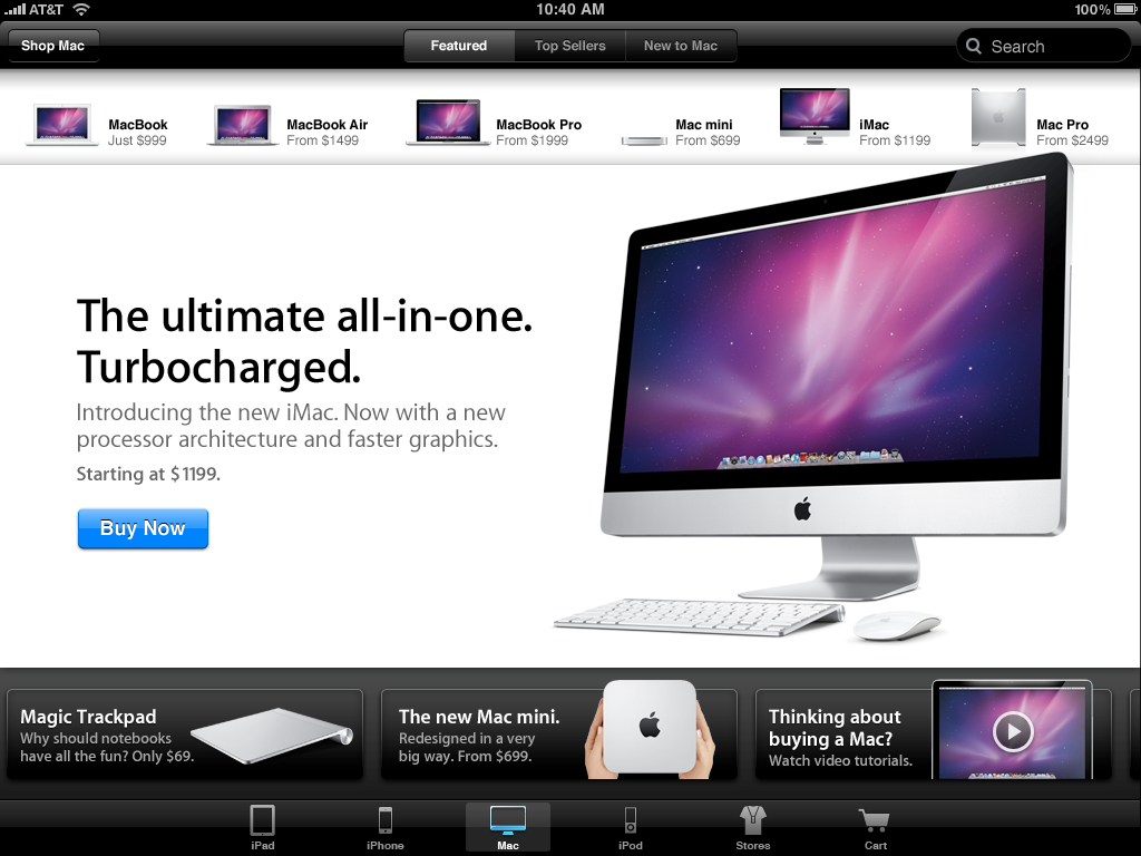 Apple Online Store iPad App