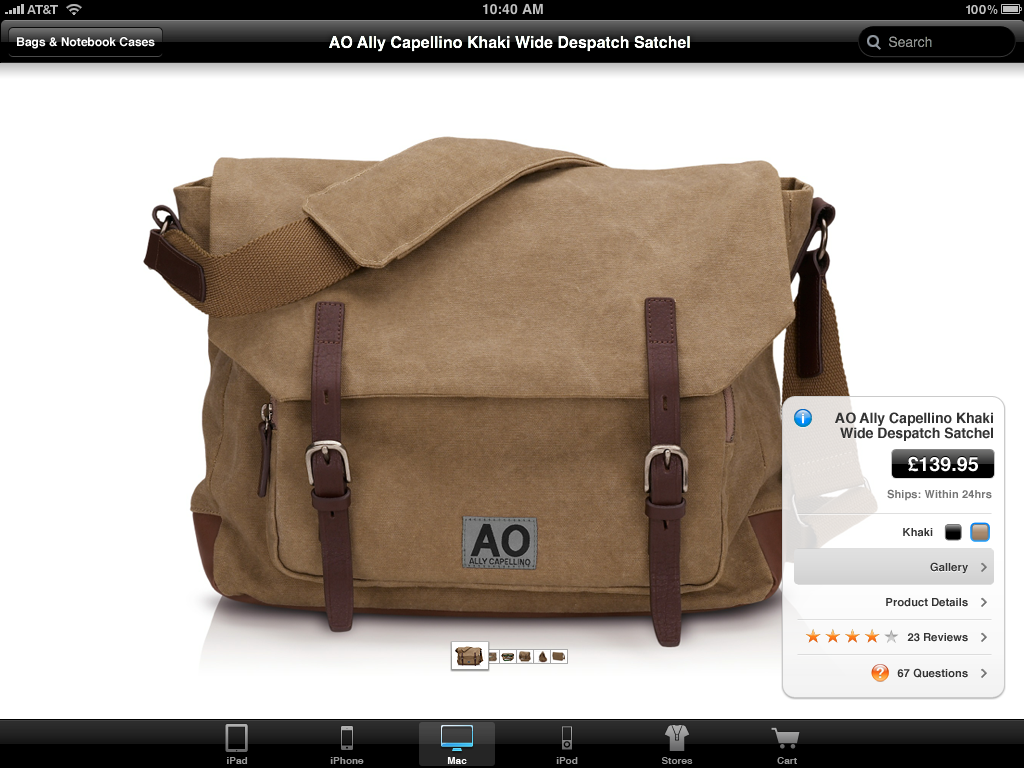 Apple Online Store iPad App