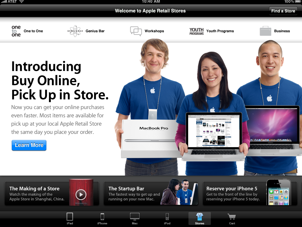 Apple Online Store iPad App