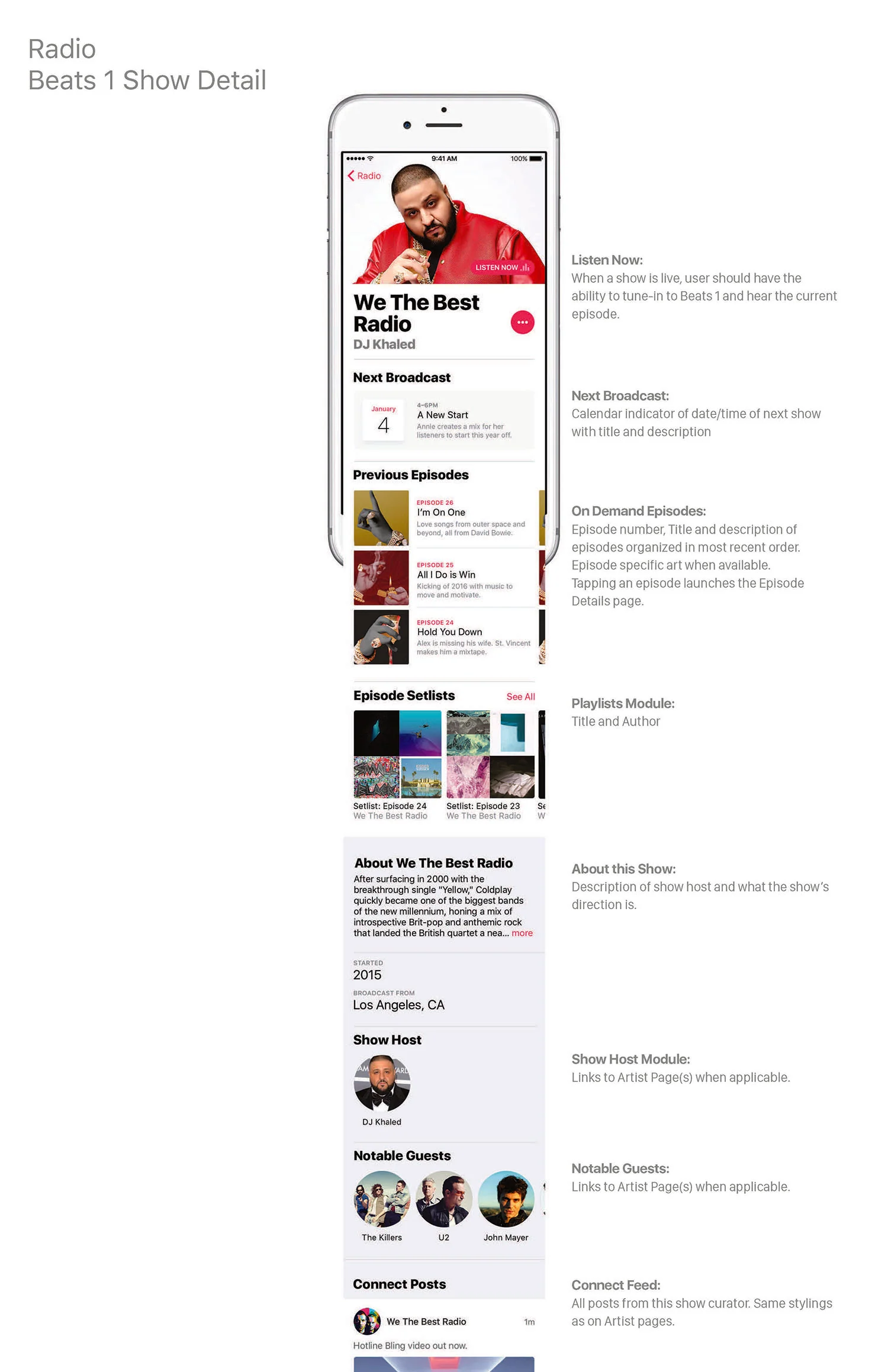 Apple Music Radio detail