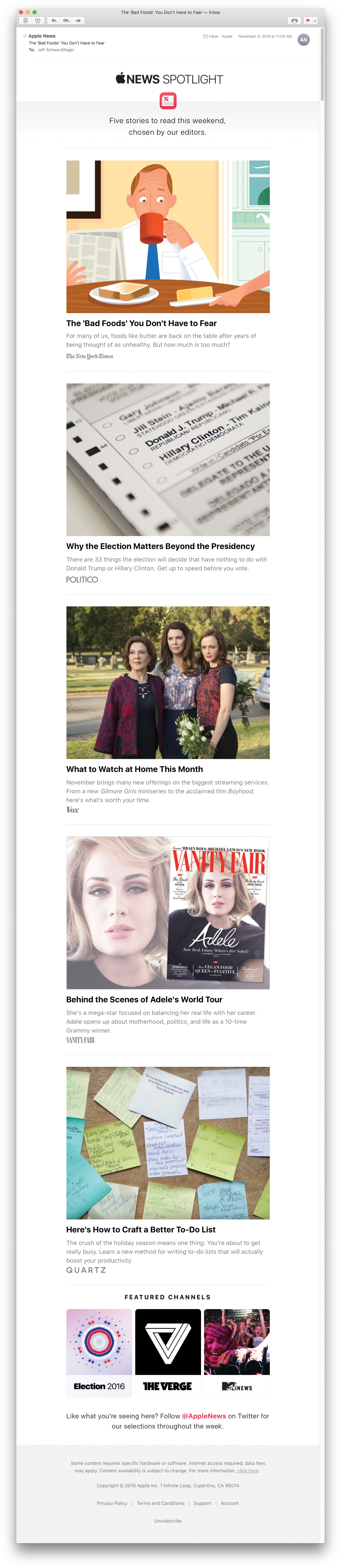 News Spotlight Email