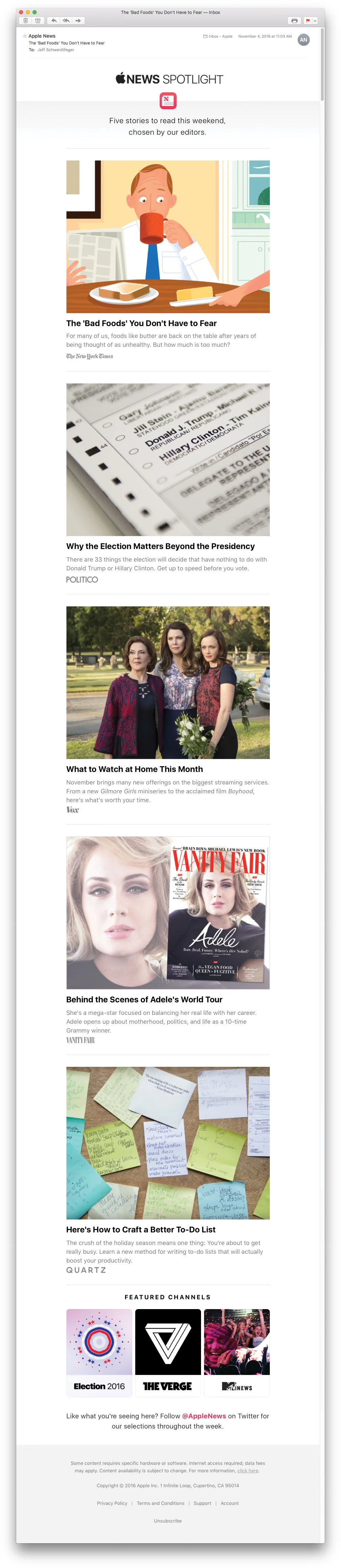 News Spotlight Email